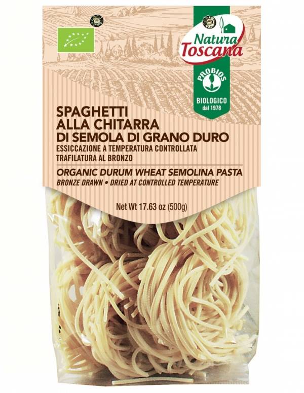 SPAGHETI ALLA CHITARRA DIN GRAU DURUM, eco-bio, 500g, Probios