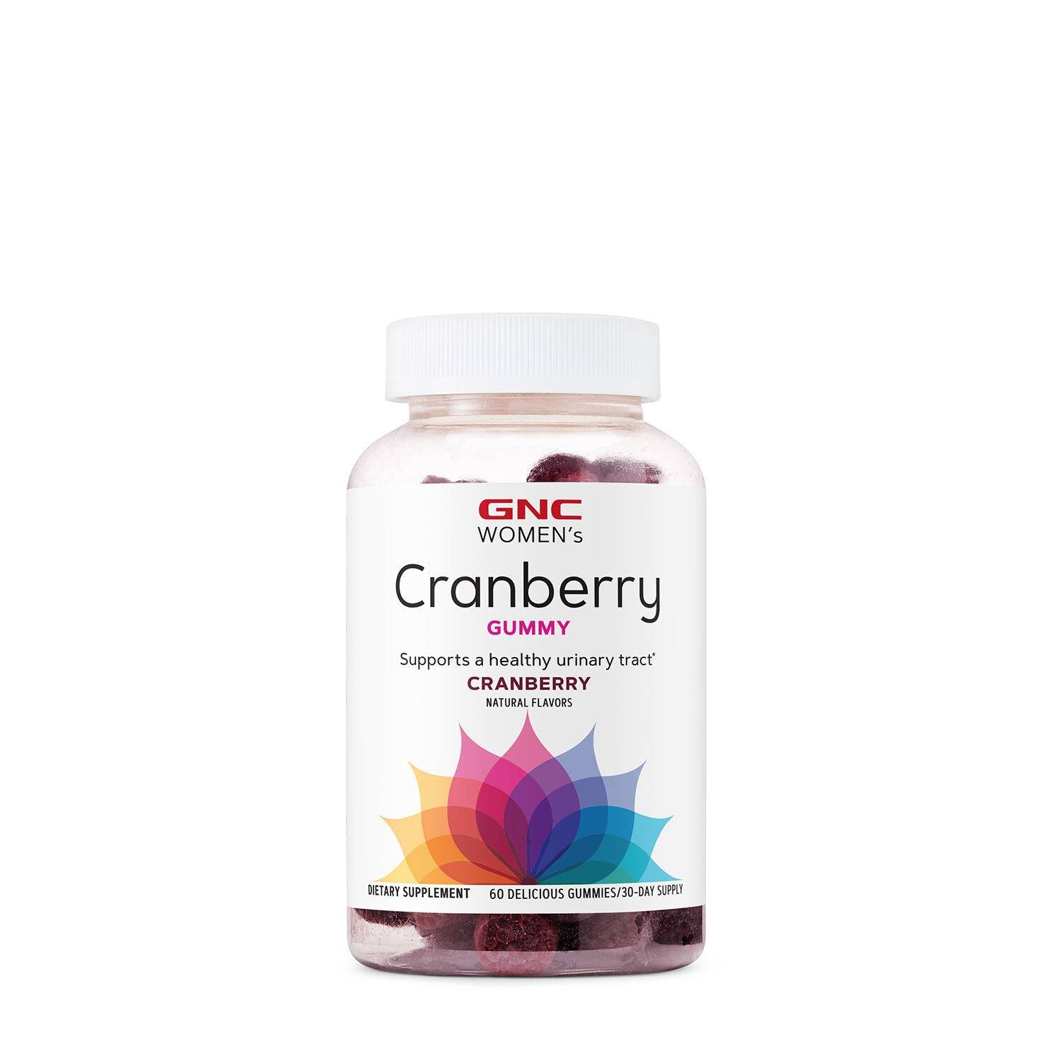 Jeleuri Cu Extract Din Merisor Cu Aroma Naturala, Women’s Cranberry Gummies 60 Jeleuri - GNC