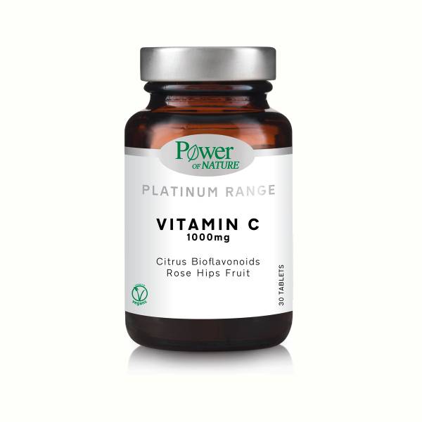 Vitamina C 1000 mg, 30 tablete, Platinum, Power of Nature