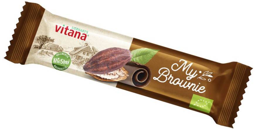 Baton cu cacao, My Brownie, eco-bio, 40 g, Vitana