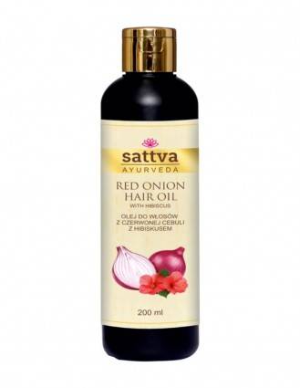 Ulei cu Ceapa si Hibiscus, anticadere si crestere par 200ml – Sattva Ayurveda