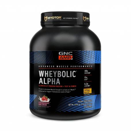 Proteina Din Zer Cu Aroma De Capsuni Si Frisca, Wheybolic Alpha Myotor 1271.6g - GNC