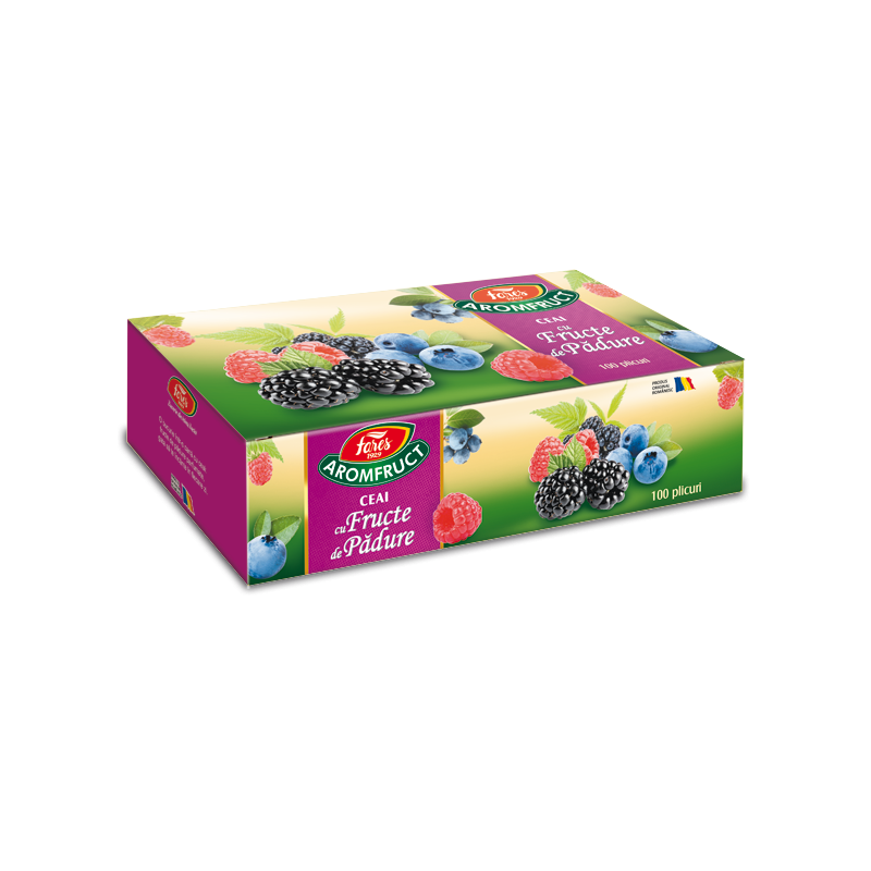 Aromfruct ceai cu fructe de padure, 100 plicuri, Fares