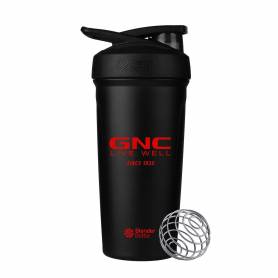 Blender Bottle Shaker Strada, Din Inox Negru, Capacitate 700ml - GNC