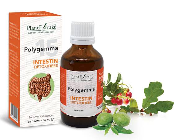 Polygemma 15 - Intestin detoxifiere 50ml Plantextrakt