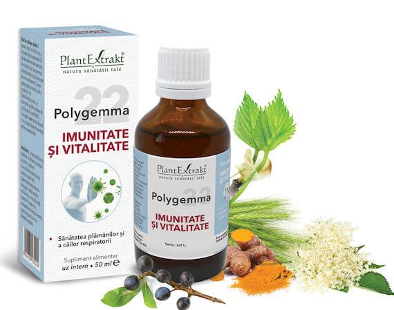 Polygemma 22 - Imunitate si Vitalitate, 50ml Plantextrakt