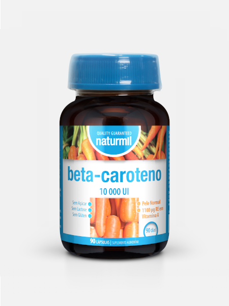 Beta-caroten 10.000UI, 90 capsule, NATURMIL