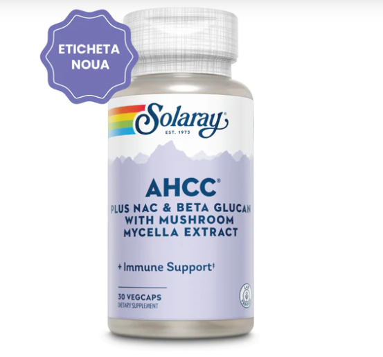 AHCC plus NAC&Beta Glucan 30tb - Solaray - Secom