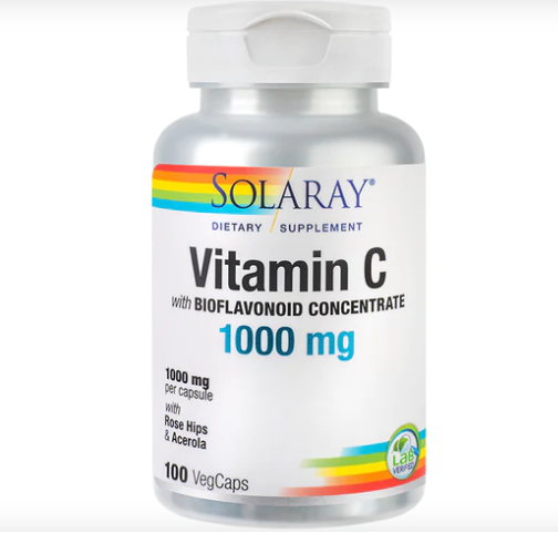 Vitamina C 1000mg - 100cps Solaray - Secom