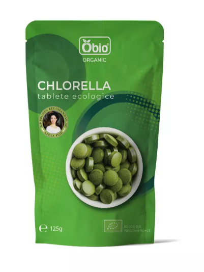 Chlorella tablete 500mg 250tb - 125g - OBio