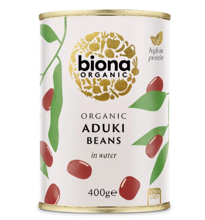 Fasole azuki boabe conserva eco-bio 400g - Biona