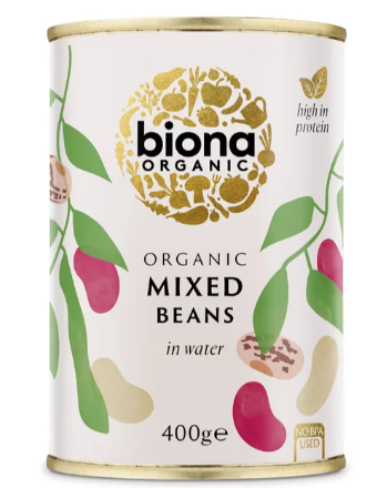 Mix din 3 tipuri de fasole boabe eco-bio 400g - Biona