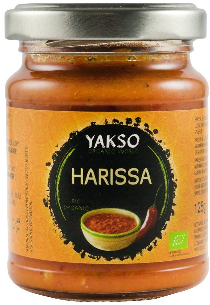 Harissa pasta picanta, eco-bio, 125g - Yakso