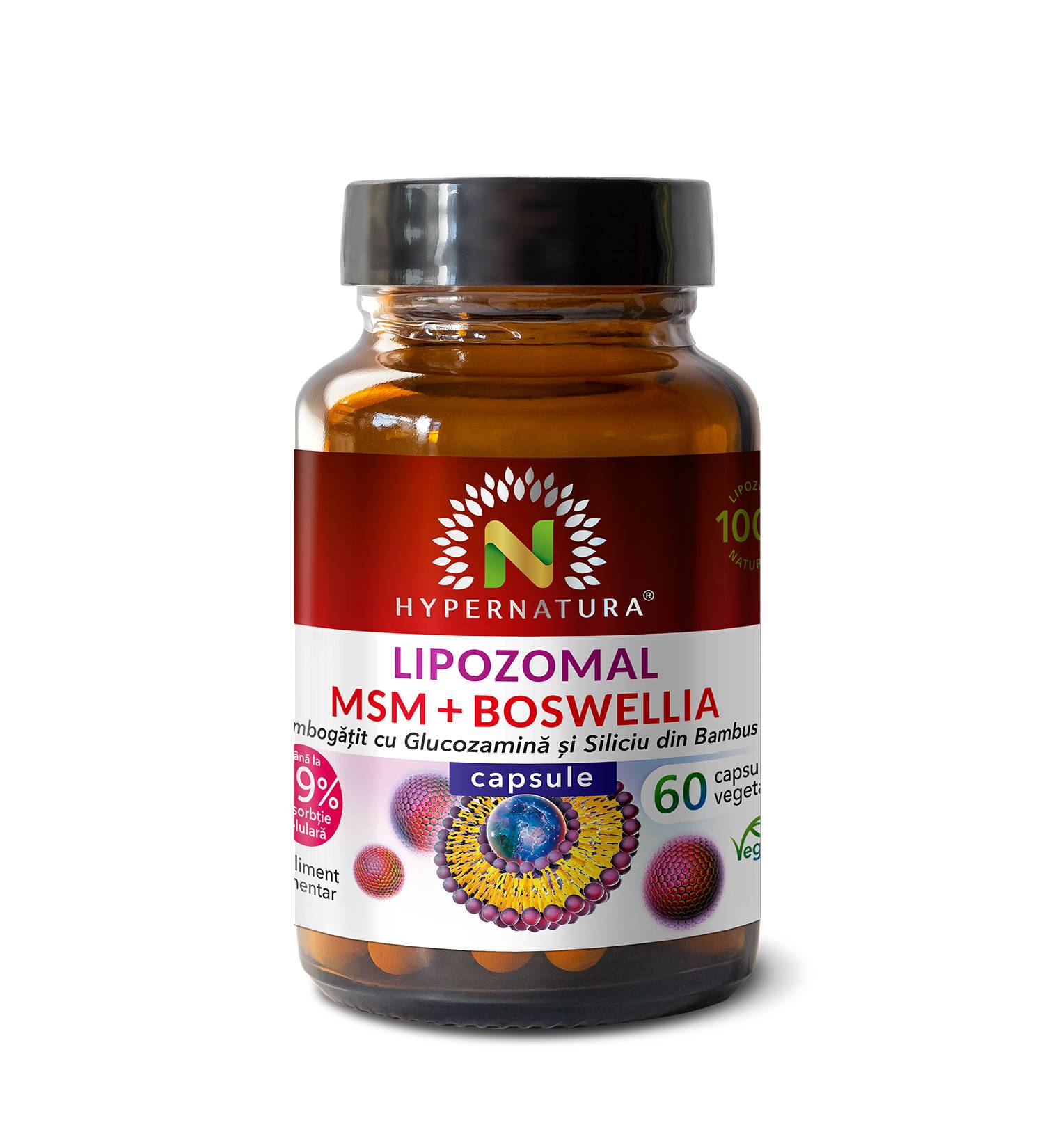 Msm + Boswelia + Glucozamina Lipozomal 60 cps, Hyperfarm