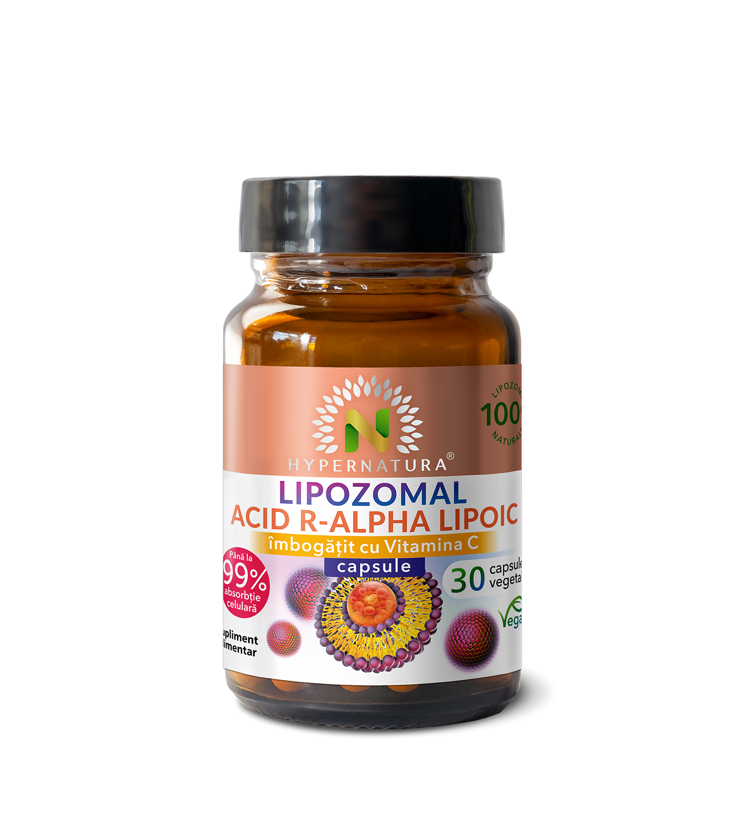 Acid R - Alpha - Lipoic Lipozomal, 30 cps, Hyperfam