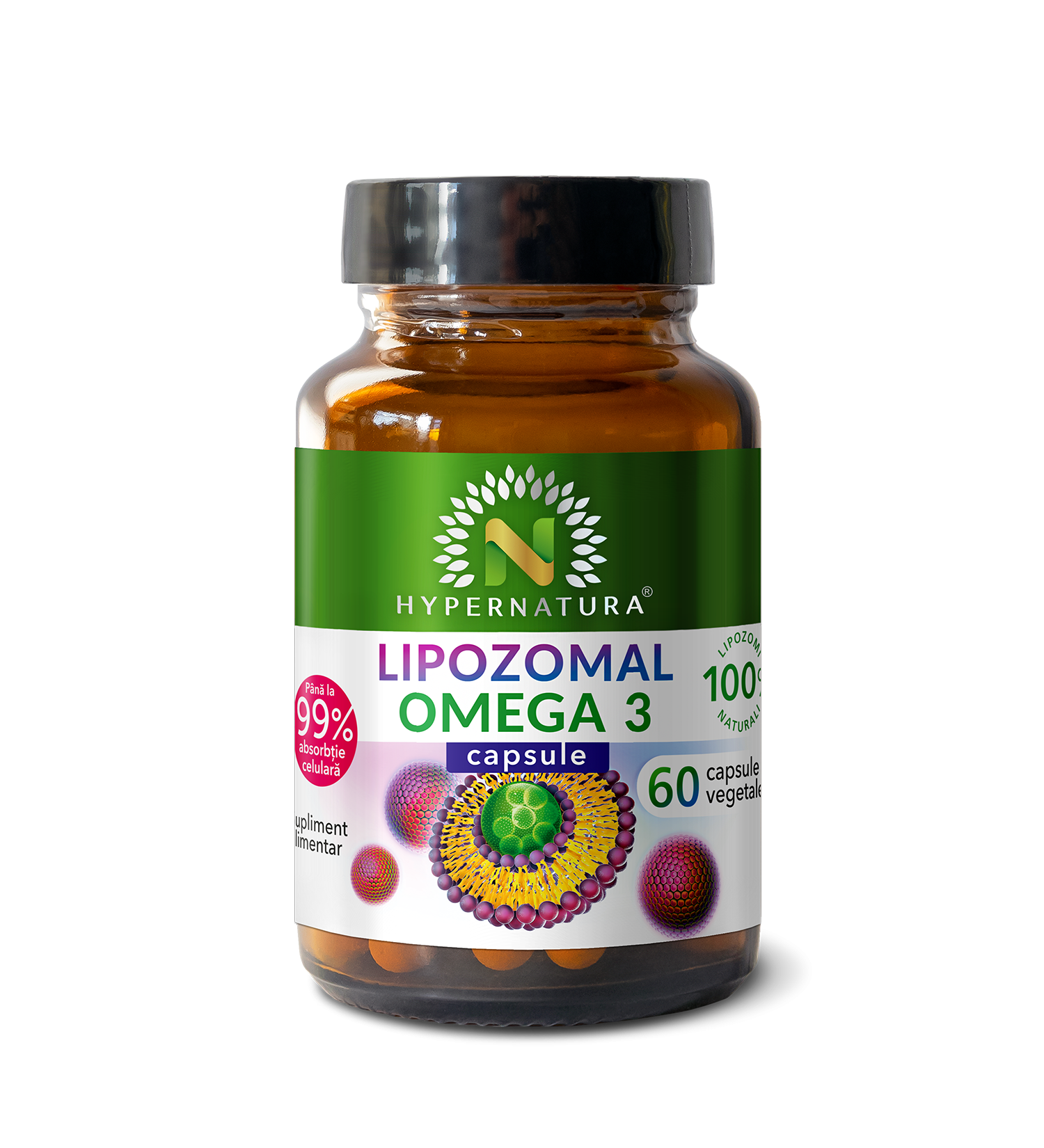 Omega 3 Lipozomal Vegan, 60 cps, Hyperfarm