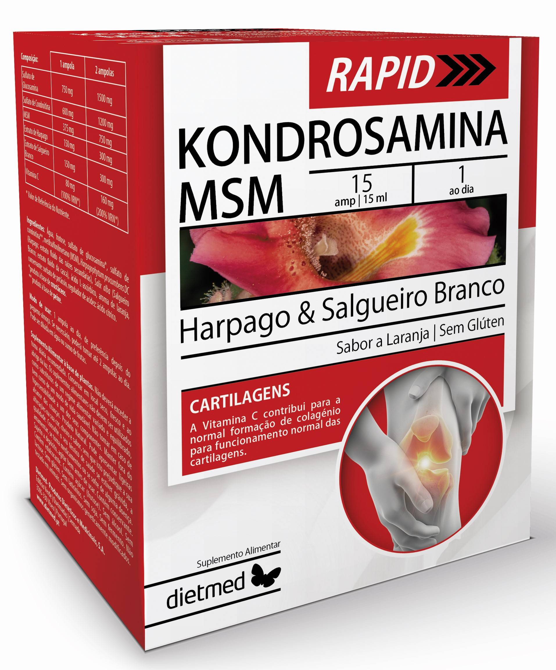 Kondrosamina Msm Rapid, 30 fiole x 15 ml, Dietmed - Naturmil