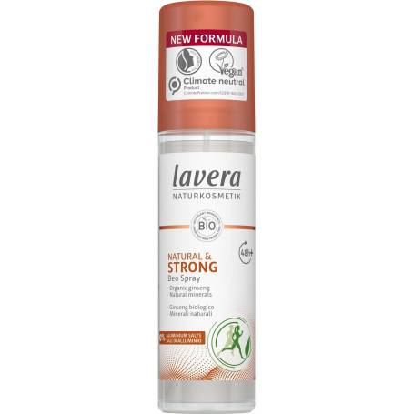 Deodorant spray Natural & Strong, Eco-Bio 75ml - Lavera