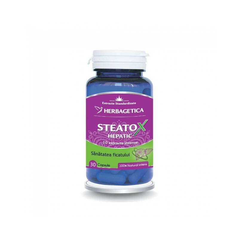 Steatox Hepatic 30 cps, 60 cps si 120 cps, Herbagetica