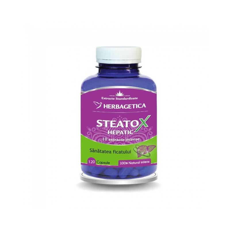 Steatox Hepatic 30 cps, 60 cps si 120 cps, Herbagetica