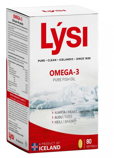 OMEGA 3 - ulei pur de peste 500mg 80cps - LYSI