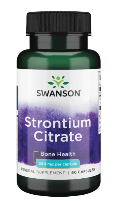 Strontium Citrate 340mg, 60 caps - SWANSON