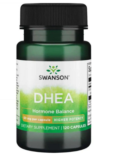 DHEA 50 mg Higher Potency (Dehidroepiandrosteron) 120 cps - Swanson