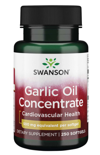 Ulei de usturoi (Garlic Oil Concentrate) 500 mg, 250 Cps - SWANSON
