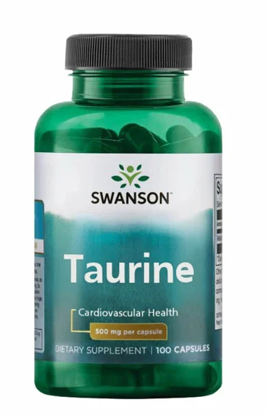 Taurine (Taurina) 500 mg, 100 cps - Swanson