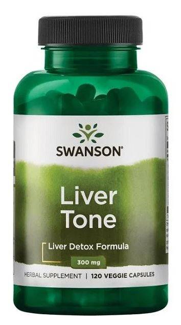 Liver Tone 300 mg (Complex Detoxifiere Ficat) 120 Cps - Swanson