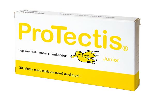 Protectis Junior cu aroma de capsuni, 20 tabletele masticabile, EwoPharma