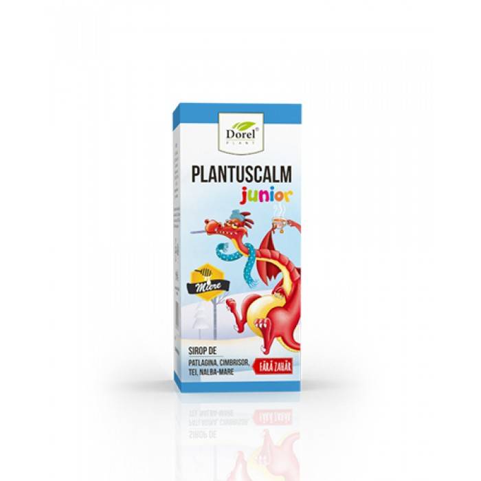 Sirop Plantuscalm junior, cu miere, fara zahar, 200 ml, Dorel Plant