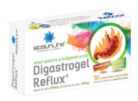DIGASTROGEL REFLUX 30 Comprimate masticabile - HELCOR