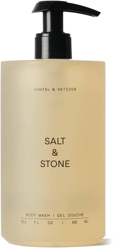 Gel de dus cu Santal si Vetiver, 450 ml, Salt & Stone