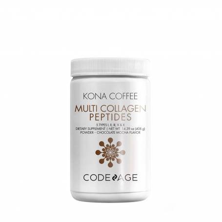 Kona Coffee Multi Collagen - Colagen Hidrolizat din 5 Surse si cafea Kona - 400 g  - Codeage - GNC