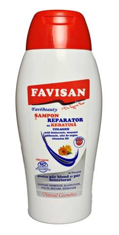 Sampon Reparator cu Keratina si Colagen, 250 ml, Favisan