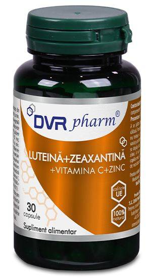 Luteina + Zeaxantina + Vitamina C + Zinc, 30cps - DVR Pharm