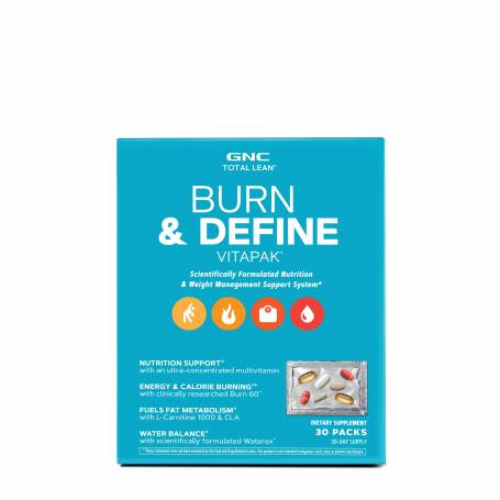 Program Complet De Slabit, Total Lean Burn & Define Vitapak, 30 Pachete - GNC