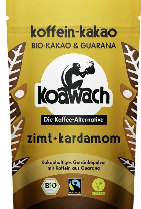 Cacao cu guarana, scortisoara si cardamom Eco-Bio 100g - Koawach