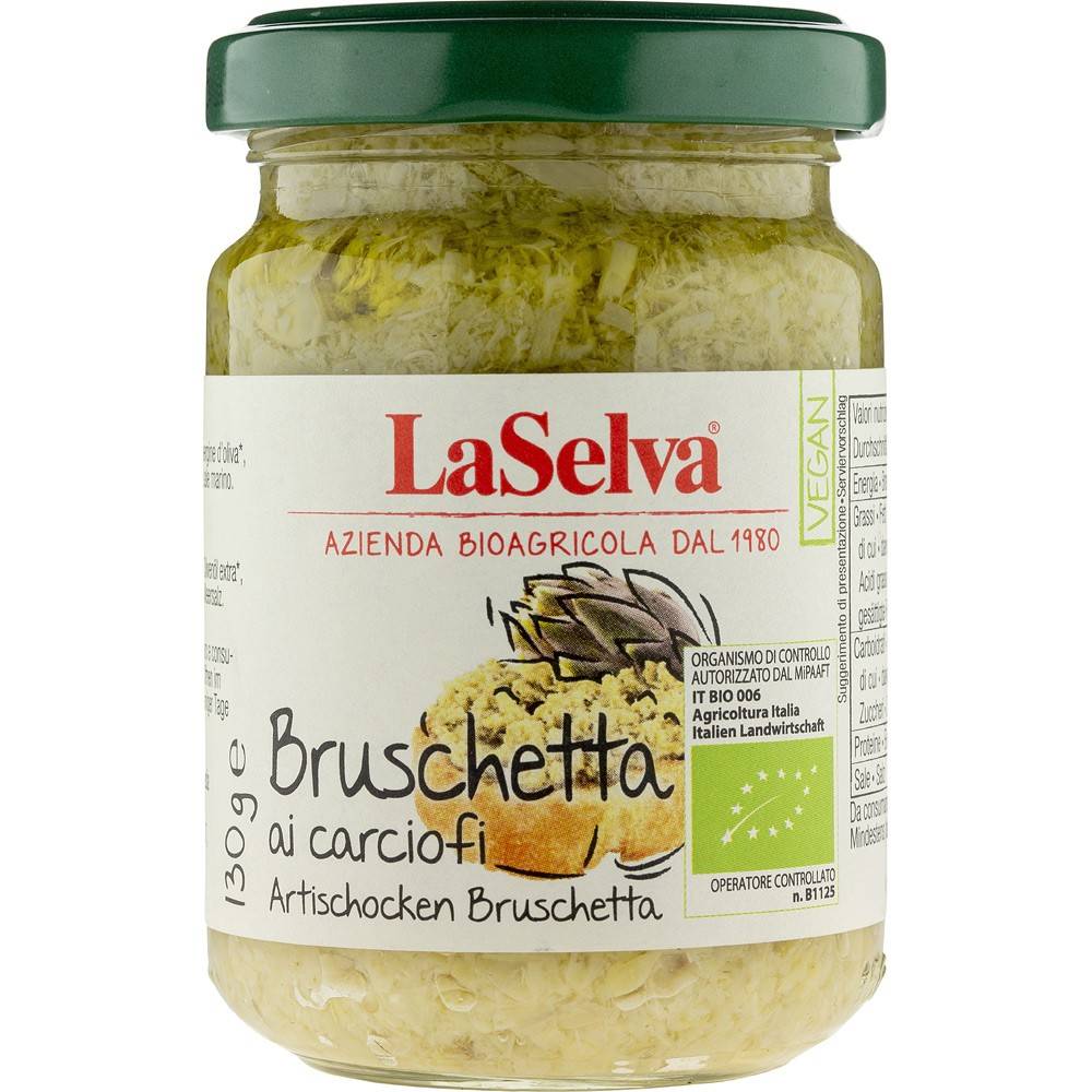 Sos cu anghinare pentru bruschete, eco-bio, 130 g, LaSelva