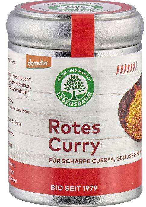 Curry rosu pentru orez, legume si carne Eco-Bio 55g - Lebensbaum