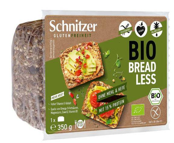 Paine din seminte FARA GLUTEN si DROJDIE Eco-Bio 350g - Schnitzer