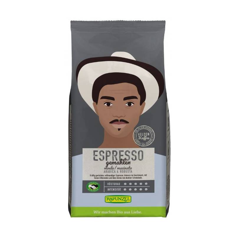 Cafea Gusto Espresso macinata Eco-Bio 250g - Rapunzel