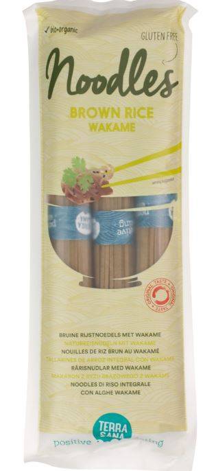 Taitei din orez brun cu wakame FARA GLUTEN Eco-Bio 250g - Terrasana