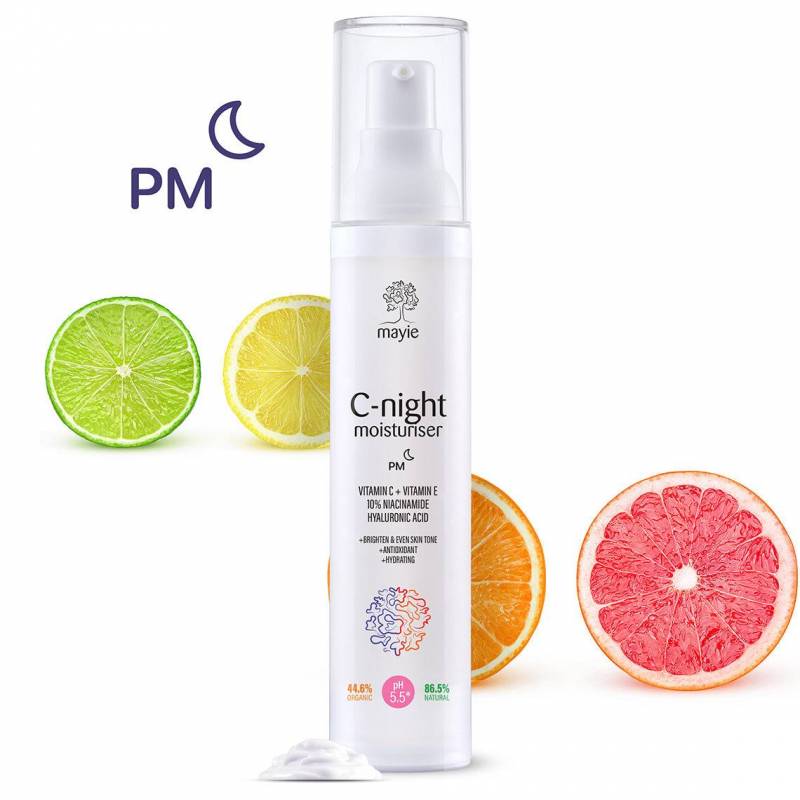 C-night Moisturiser, Crema de Noapte cu Vitamina C - 50 ml, Mayie