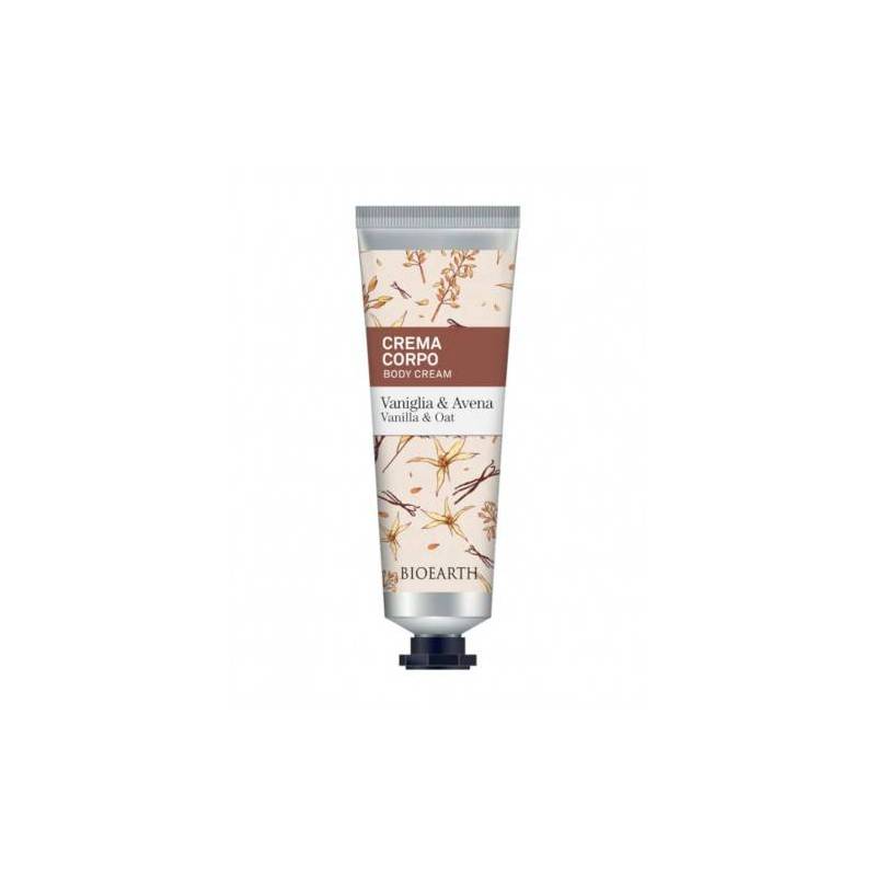 Crema de corp parfumata cu vanilie si ovaz, 75 ml, Family Bioearth