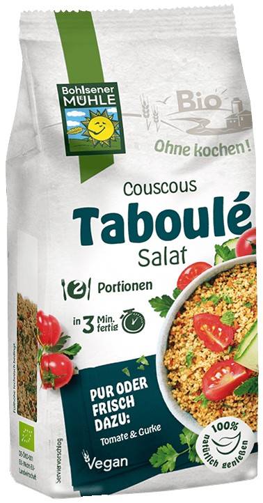 Premix salata de couscous Taboule, eco-bio, 165g - Bohlsener Muhle