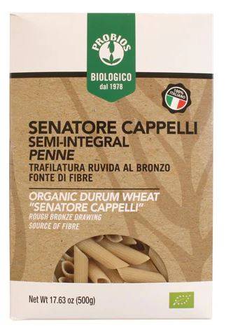 PENNE CAPPELLI DIN GRAU DURUM, SEMI INTEGRAL Eco-Bio 500g - PROBIOS