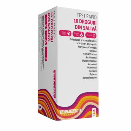 Test rapid 10 droguri din saliva, 1 bucata, Guangzhou Wondfo