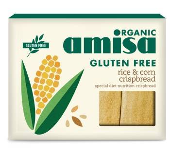 Crispbread (painici) din orez si porumb fara gluten eco-bio 120g - Amisa